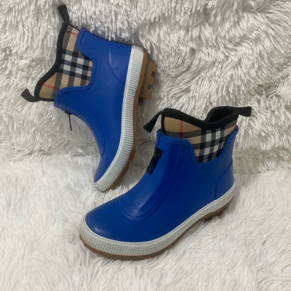 Burberry "Flinton" short rubber rain boots